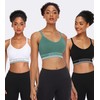 ANGOOL Women's Sports Bra Adjustable Shoulder Strap Sports Bustier Women's