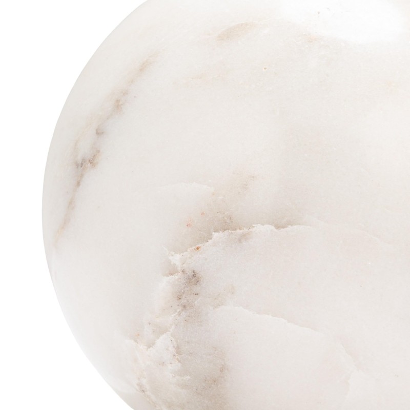 Creative Co-Op 2-Piece Marble Geometric Bookends, White