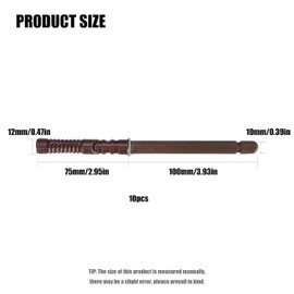 wugongshan Pack of 10 Floating Shelf Brackets, Invisible Shelf Brackets, Concealed Wall Mount, Heavy Duty Shelf Brackets, Shelf Bracket for DIY Floating Bookshelf, Wall Shelves