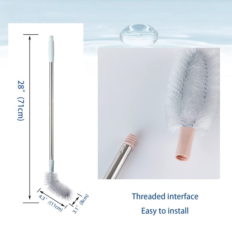 2 Pack 28" Long Bottle Brush, 3 & 5 Gallon