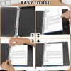 Pack of 5 A5 Ring Binder Covers with 6 Rings