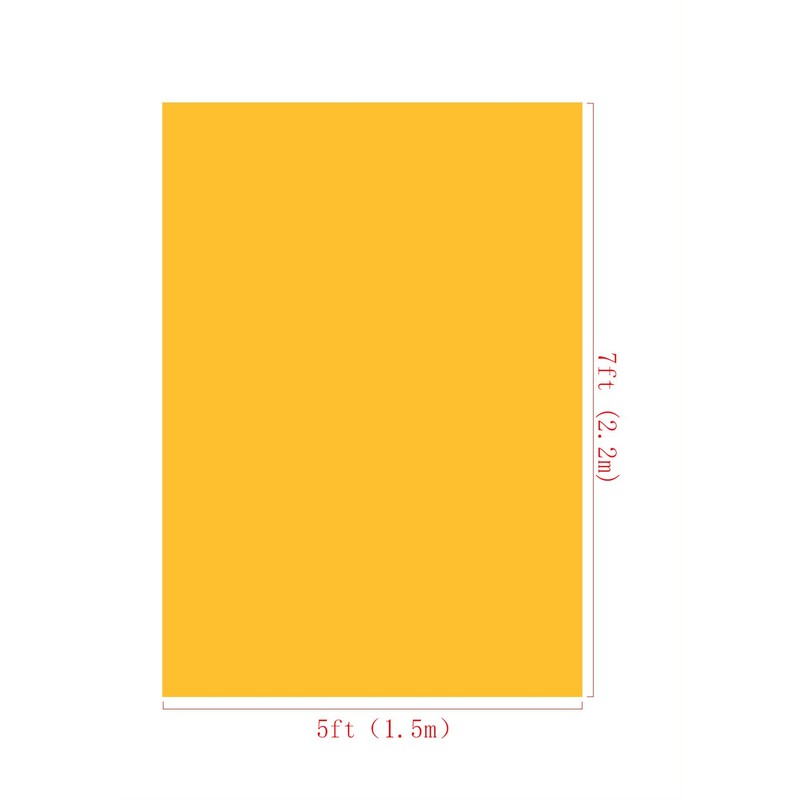 Kate Photography Backdrops 1.5x2.2m Pure Yewllow Photo Background Retro Solid