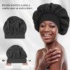 6pzs Curly Ondas En Cabello Rizos Sin Calor Tubo+gorro Satin