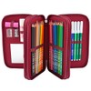 TOPModel 6347 – 3 Pocket Pencil Case, Stars and Stars