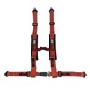 Bandana Red 4 Point Harness for Bucket Seat, Push Button