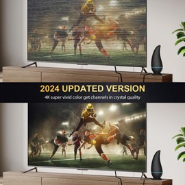 2025 TV Antenna, Indoor Outdoor HD Digital - 8K 4K 1080P, 750+ Miles Range, Amplified Signal Antenna, Reception 32FT Coax Cable, for Smart and Old TV & Free Local Channels