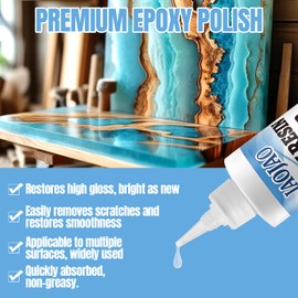 JAOJAO Resin Cleaner, Epoxy Remover Quick Dissolving Remove Uncured Resin and Glue From the Surfaces of Tools Desktop For Artists Resiners，250ml