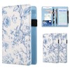 2 Pack Cute Server Books for Waitress, PU Leather, Blue