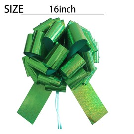 1Pcs Giant Gift Bows,16 Inch Giant Car Bow Large Gift Bow Large Christmas Gift Refrigerator New House Bicycle and Party Decoration Giant Gift Packaging Bow (Green)