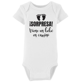 Sorpresa viene un bebe en camino bodysuit - pregnancy announcement - baby reveal - baby announcement - Anuncio de Embarazo - Van a ser Abuelos - Abuela - Abuelo -