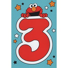 Sesame Street Elmo Happy 3rd Birthday Card