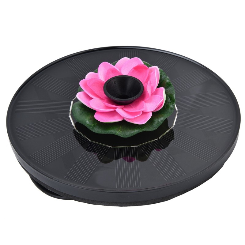 Lotus Solar Fountain Water Pump Floating Mini Solar Powered Water