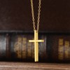 Gold Cross Chain Large Cross Necklace Mens Necklace Large Cross