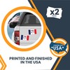 Magnet Me Up Iowa US State Flag Bumper Sticker Decal,