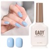 GAOY Light Blue Gel Nail Polish, 16ml Soak Off Gel