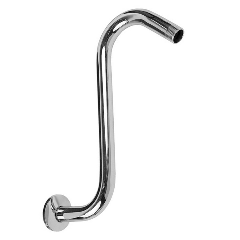 8 Inch Steel High Rise Extension S-Curved Goose Neck Shower