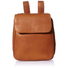 Piel Leather Flap-Over Tablet Backpack, Saddle, One Size