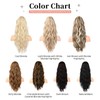 Flufymooz Ponytail Extension, 56 cm Ponytail with Drawstring Hair Extensions,