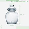 Anjetan 1.5L/2.5L/4.5L Glass Fermenting Jar, Large Capacity Sealed Pickle Jar,