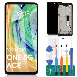 for Moto One 5G Ace Screen Replacement for Motorola ONE 5G UW Ace LCD for XT2113-2 LCD with Frame for Moto G 5G XT2113 LCD Digitizer Diaplay Touch Screen Assembly (Not for ONE 5G,ONE 5G UW)