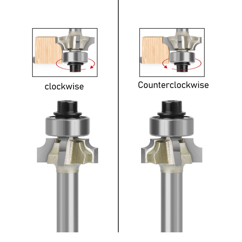 Round Over Router Bit Roundover Edge Bit Woodworking Chamfer Tool