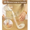 2 Pack Sourdough Starter Jars, 50oz Extra Large Capacity Sourdough