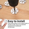 100 Pcs Easy Fix Washers, 35mm Diameter Galvanised Steel Fixing