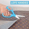 Vutyvve Left-Handed Scissors, 9-Inch Stainless Steel Left-Handed Scissors with Soft