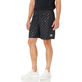 Umbro Men's Checkered Short, Black, Small