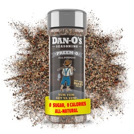 Dan-O's Preem-O Seasoning, 2.5 oz Bottle, Meat Seasoning for Steak, Ribs, Chicken, Brisket and More, Sugar Free, Zero Calorie, Use this Spice Blend to Craft a Marinade, Dry Rub or Sauce
