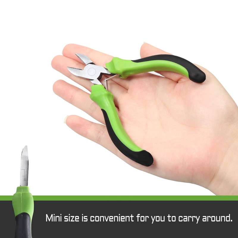 LEONTOOL 4 Inch Diagonal Cutting Pliers Spring Loaded Diagonal Wire