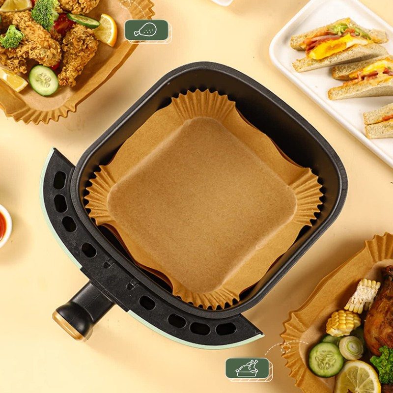 Air Disposable Paper Liners, Square Air Fryer Paper Liner Non-Stick