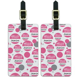 Graphics & More Hello My Name Is Ja-ja - Jasmine Hello My Name Is Carry-On Luggage, White