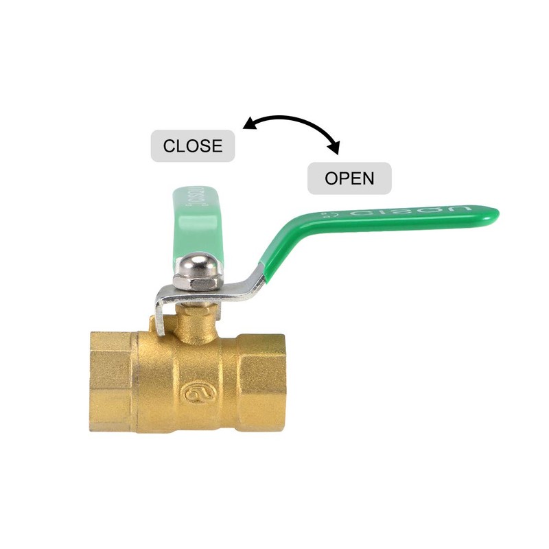 sourcing map 1 set ball valve shut-off valve, 19 mm