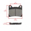 Caltric Front Rear Brake Pads for Yamaha XVS1100 V-Star 1100