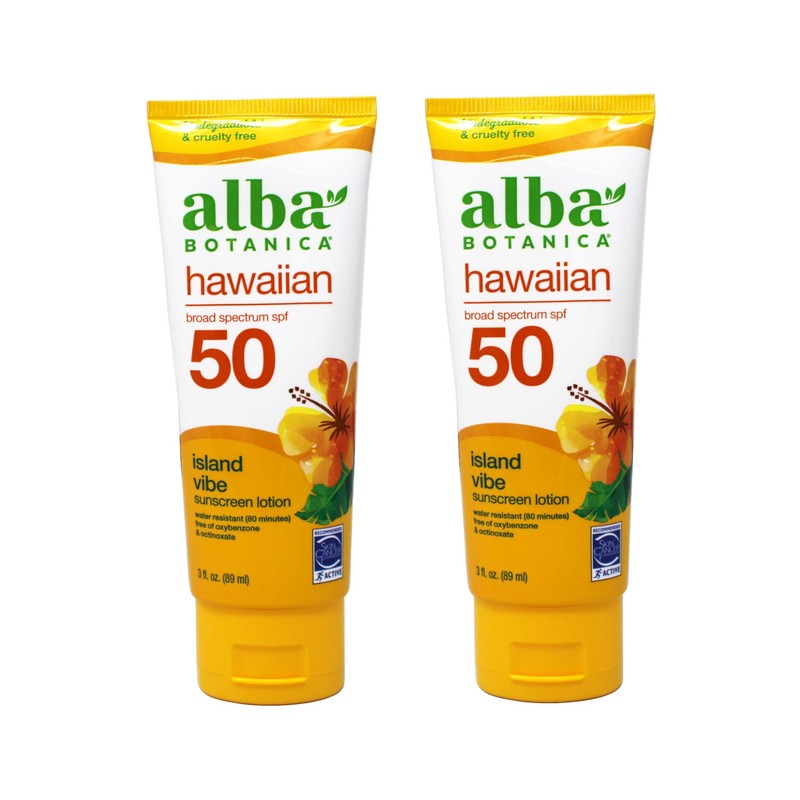 Alba Botanica Hawaiian Island Vibe Sunscreen SPF 50, 3 fl