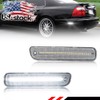 OFFKAT 2X Clear White LED Rear Side Marker Light For