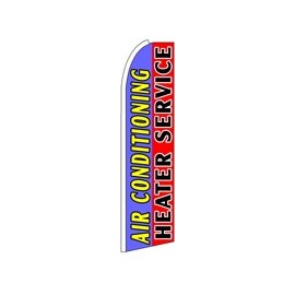 Air Conditioning Heater Service Feather Banner Flag (11.5 x 3 Feet)