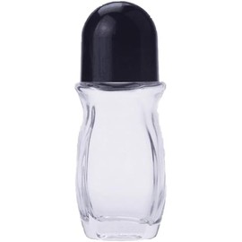 Black Glass Empty Roller Bottles with Plastic Roller Ball, Deodorant Roll On Bottle Containers Leak Proof Massage Roller Ball Bottles with Cap For Essential Oils Perfume Cosmetics