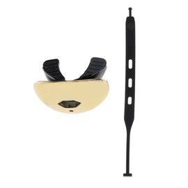 perfeclan Adult Mouth Guard Mouth Guard Lip Guard Mouthguard with Strap for Rugby Football Gold