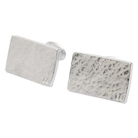 10 Year Anniversary Rectangle Tin cufflinks