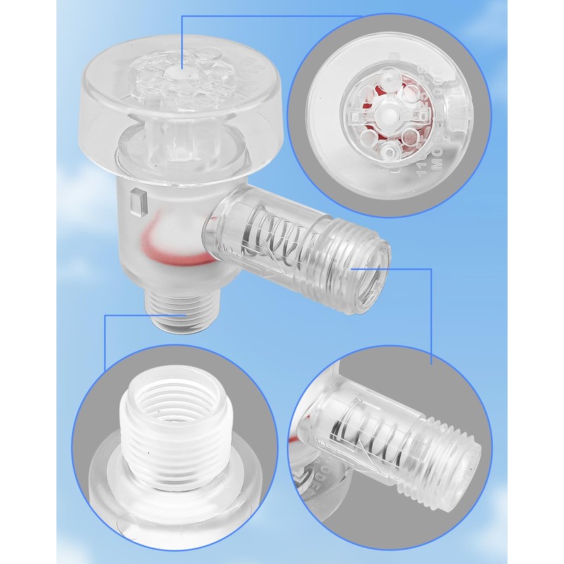 QAGGUM 1/2" MPT Check Valve Vacuum Breaker, RV Vacuum Breaker