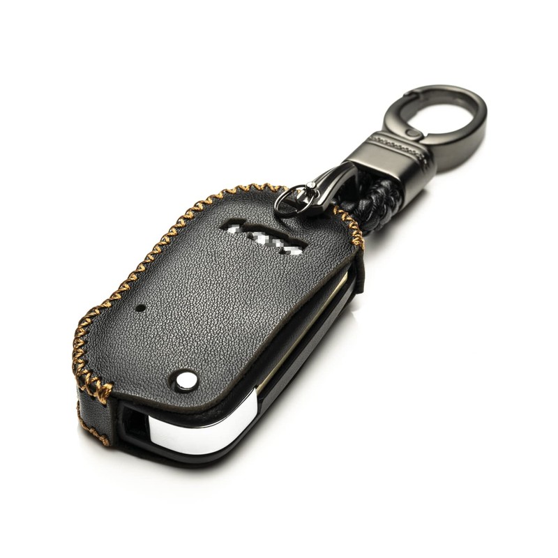Vitodeco Genuine Leather Flip Key Fob Case Cover Compatible with