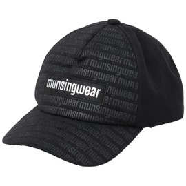 Munsing Wear MEBWJC04 Men's Cap, Ear Pads Included, Logo Embossing, Stylish, Antibacterial, Deodorizing, Golf, BK00 (Black)