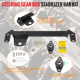 ECOTRIC Steering Gear Box Stabilizer Bar Compatible with 1994-2002 Dodge Ram 1500 2500 3500 4WD 4x4 Replace Number for #1032004