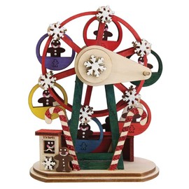 Old World Christmas Wooden Ginger Man Ferris Wheel