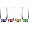Vibrant Splash Water/Beverage Highball Glasses, 13.25 Ounce - Set of