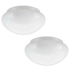 Aspen Creative 23606-02, 6" White Opal Mushroom Glass Shade For