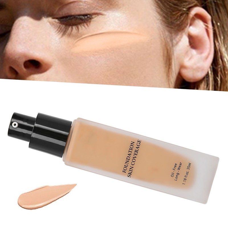 IMAGIC Liquid Foundation Waterproof Cover Blemish Oil Control Concealer Cosmetic