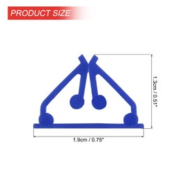 MECCANIXITY 24 Pcs Game Card Stands Paper Board Business Cards Display Holders Plastic 0.75 Inch Blue Miniature for Table Number Tags Board Game Menus Labels